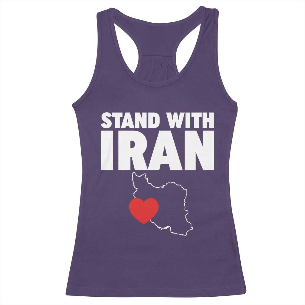 Free Iran Support Iranian MIGA Racerback Tank Top
