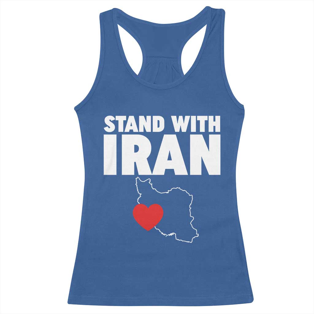 Free Iran Support Iranian MIGA Racerback Tank Top