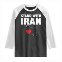 Free Iran Support Iranian MIGA Raglan Shirt