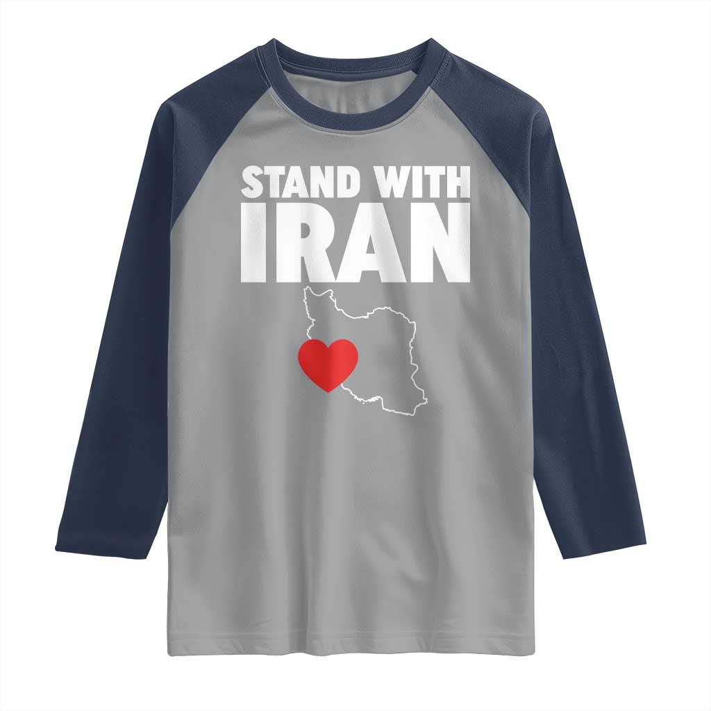 Free Iran Support Iranian MIGA Raglan Shirt