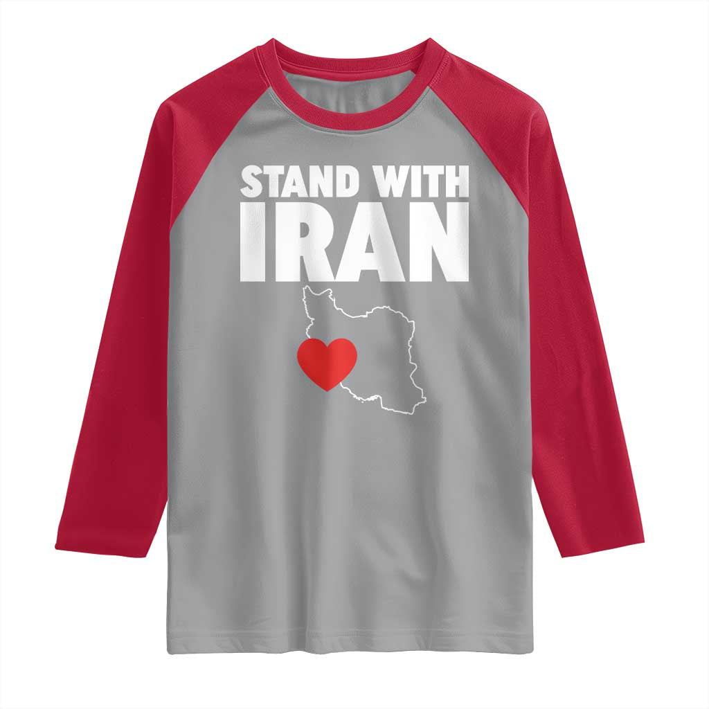 Free Iran Support Iranian MIGA Raglan Shirt