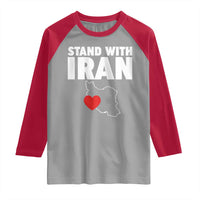Free Iran Support Iranian MIGA Raglan Shirt