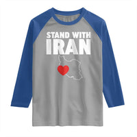 Free Iran Support Iranian MIGA Raglan Shirt