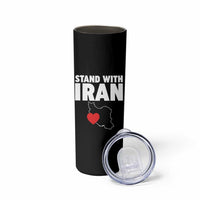 Free Iran Support Iranian MIGA Skinny Tumbler