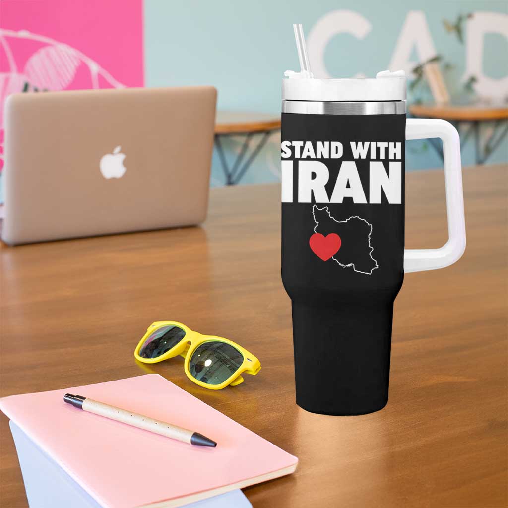 Free Iran Support Iranian MIGA Tumbler With Handle