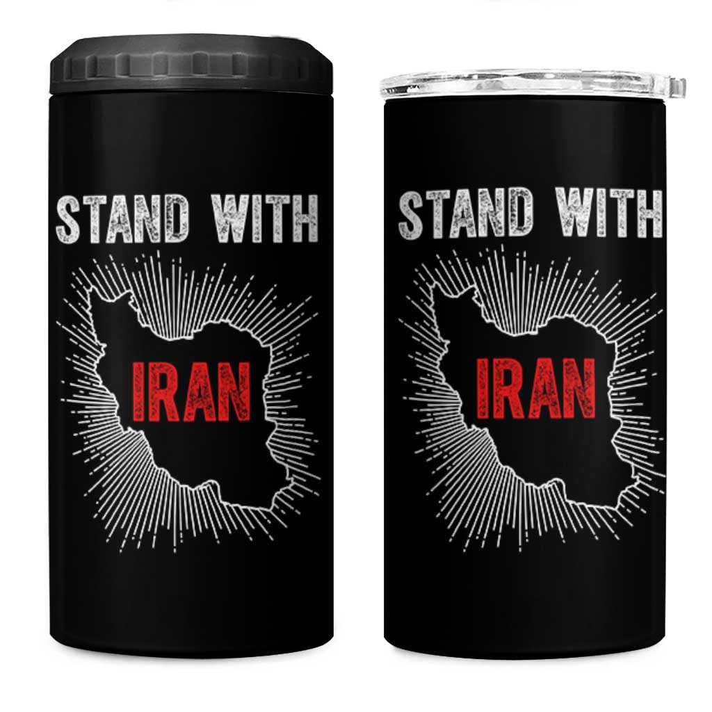 Free Iran Support 4 in 1 Can Cooler Tumbler Stand With Iran