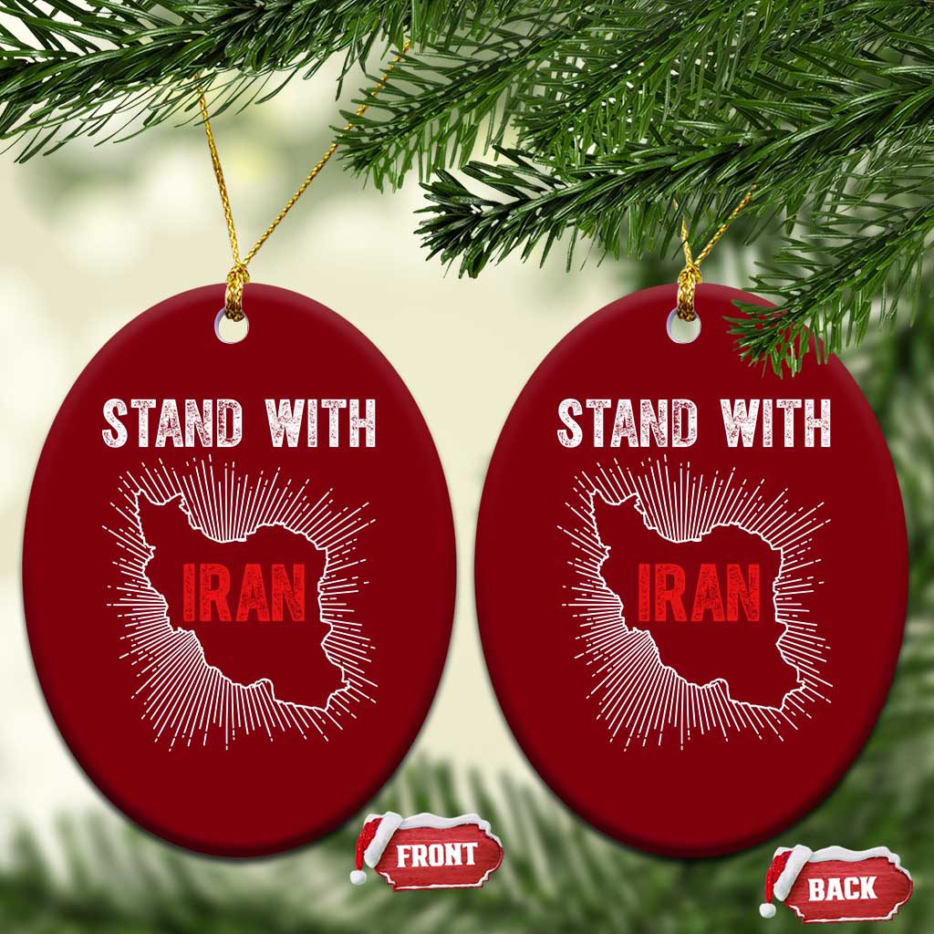 Free Iran Support Ceramic Ornament Stand With Iran