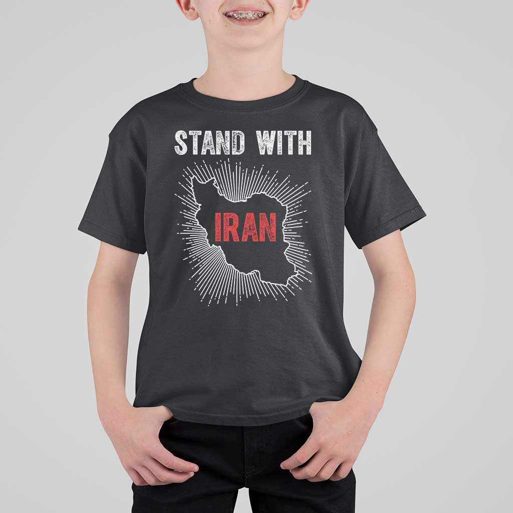 Free Iran Support T Shirt For Kid Stand With Iran