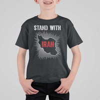 Free Iran Support T Shirt For Kid Stand With Iran