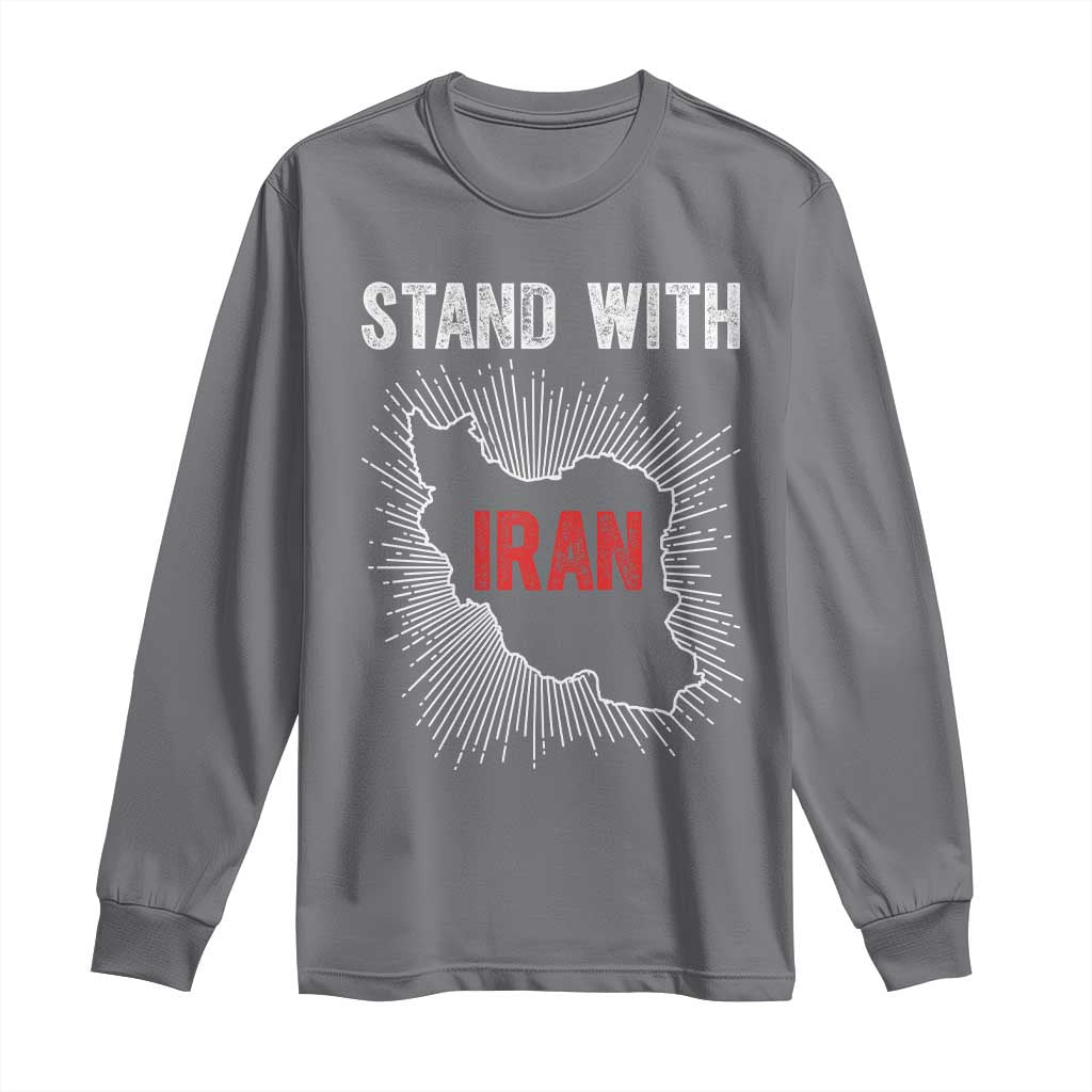 Free Iran Support Long Sleeve Shirt Stand With Iran