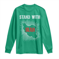 Free Iran Support Long Sleeve Shirt Stand With Iran