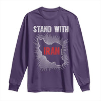 Free Iran Support Long Sleeve Shirt Stand With Iran