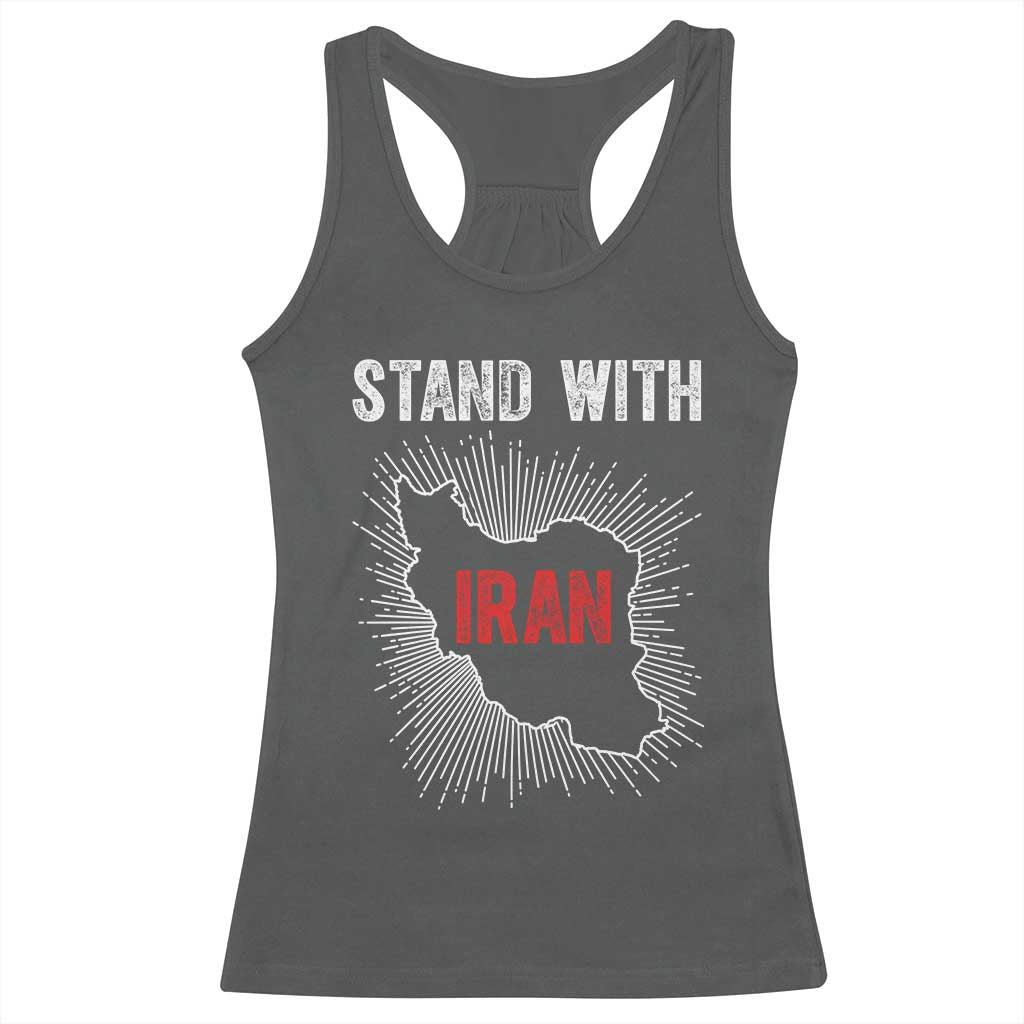 Free Iran Support Racerback Tank Top Stand With Iran