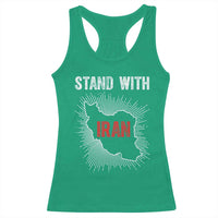 Free Iran Support Racerback Tank Top Stand With Iran
