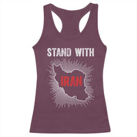 Free Iran Support Racerback Tank Top Stand With Iran