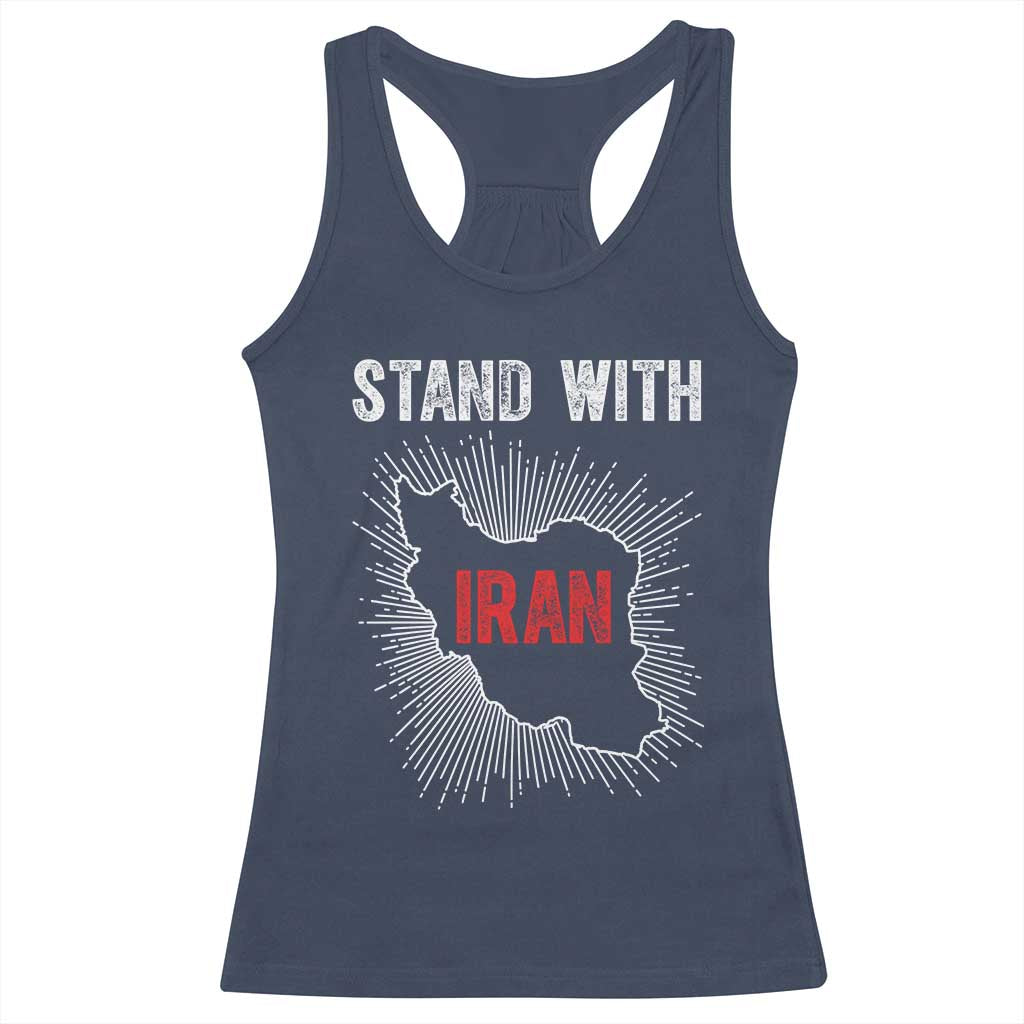 Free Iran Support Racerback Tank Top Stand With Iran
