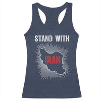 Free Iran Support Racerback Tank Top Stand With Iran
