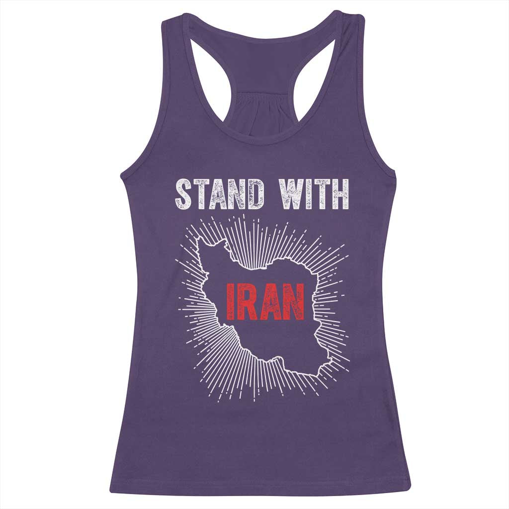 Free Iran Support Racerback Tank Top Stand With Iran