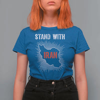 Free Iran Support T Shirt For Women Stand With Iran