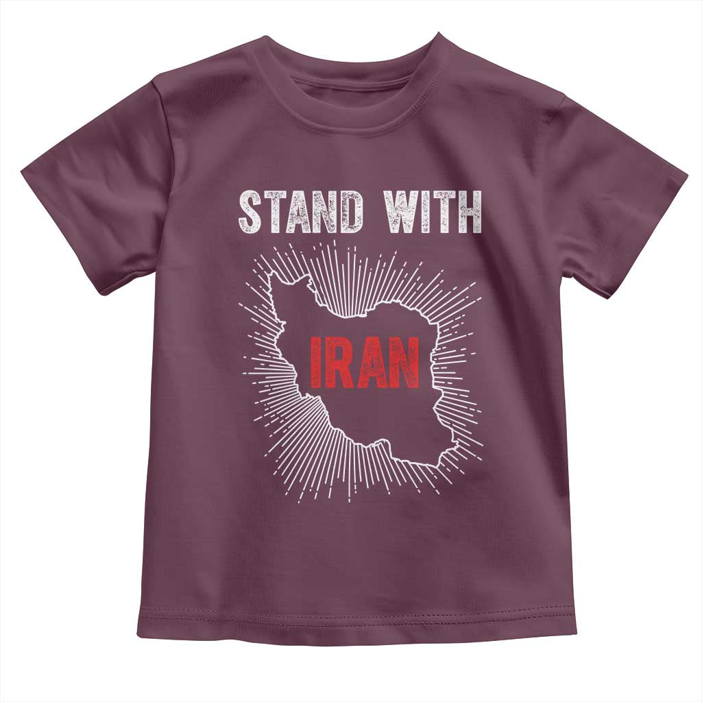 Free Iran Support Toddler T Shirt Stand With Iran
