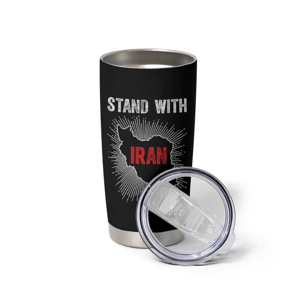 Free Iran Support Tumbler Cup Stand With Iran