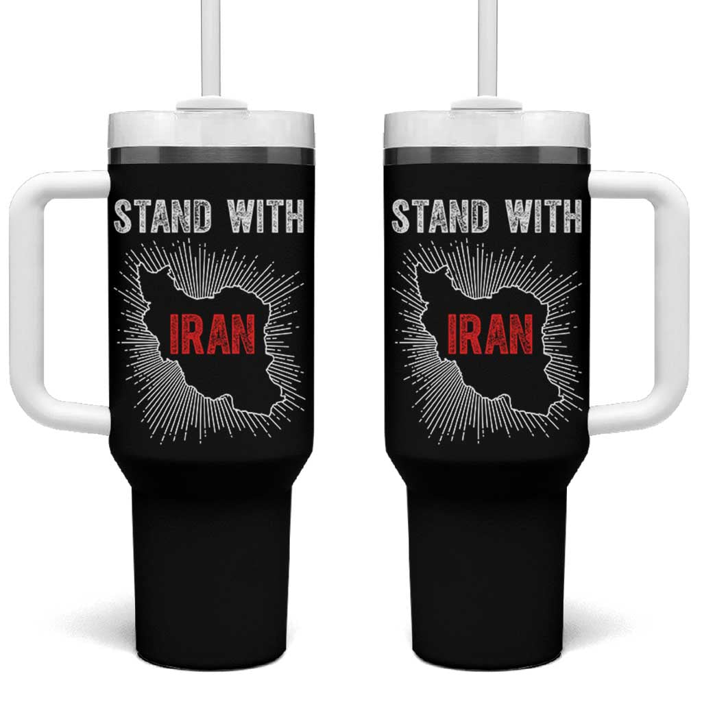 Free Iran Support Tumbler With Handle Stand With Iran