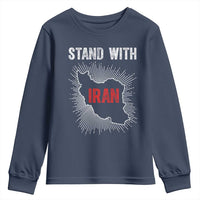 Free Iran Support Youth Sweatshirt Stand With Iran