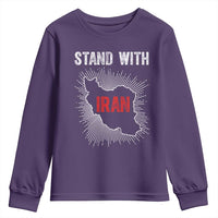 Free Iran Support Youth Sweatshirt Stand With Iran