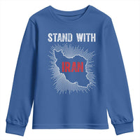Free Iran Support Youth Sweatshirt Stand With Iran