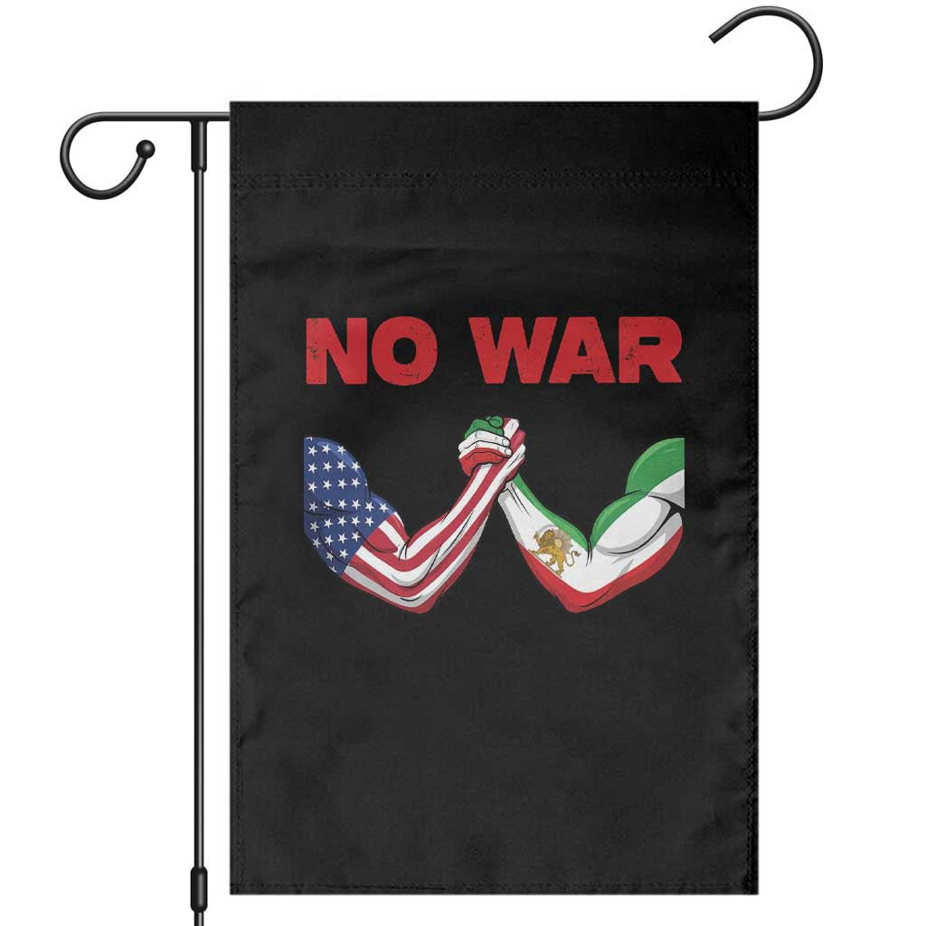 Free Iran Garden Flag No War Support Iranian Freedom