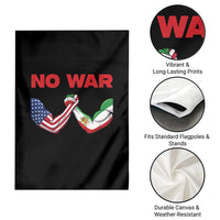 Free Iran Garden Flag No War Support Iranian Freedom