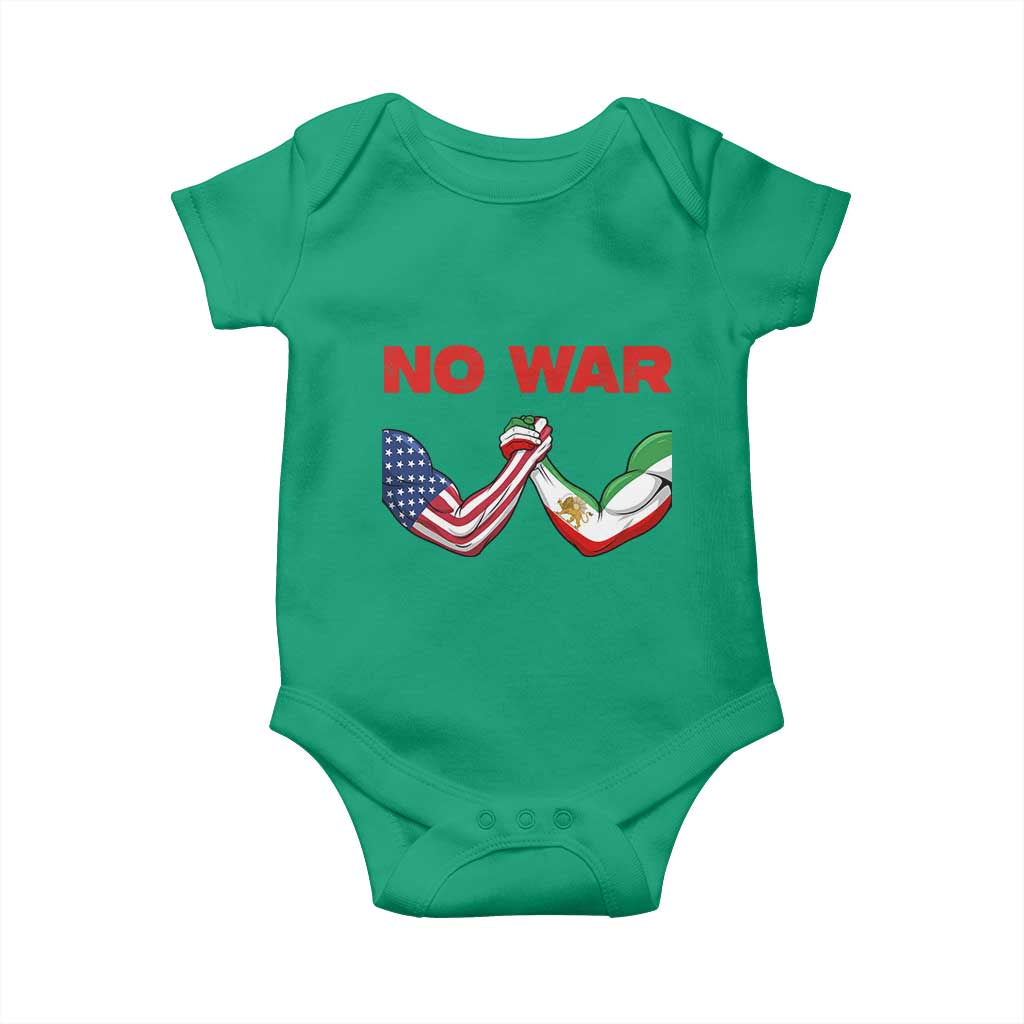 Free Iran Baby Onesie No War Support Iranian Freedom
