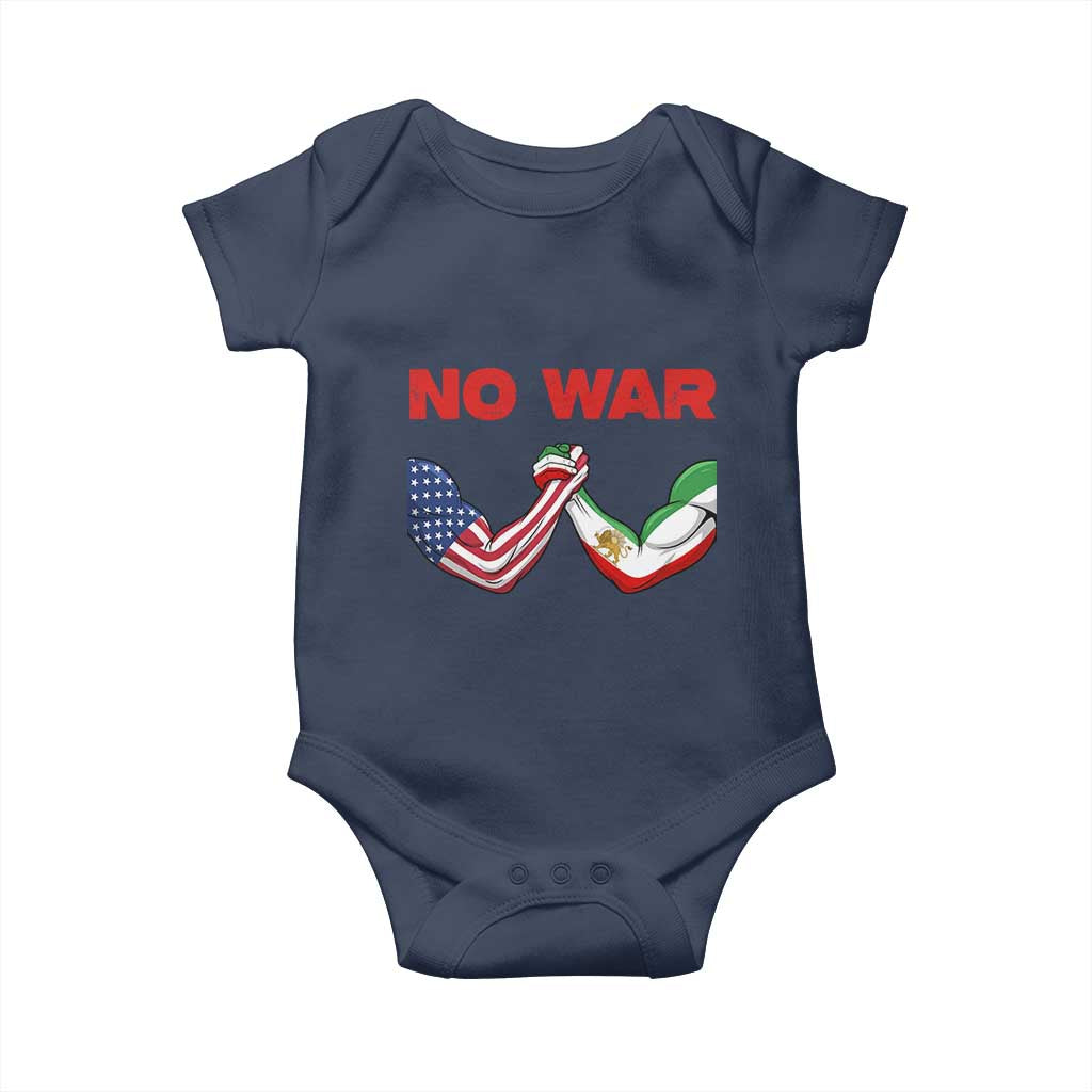 Free Iran Baby Onesie No War Support Iranian Freedom