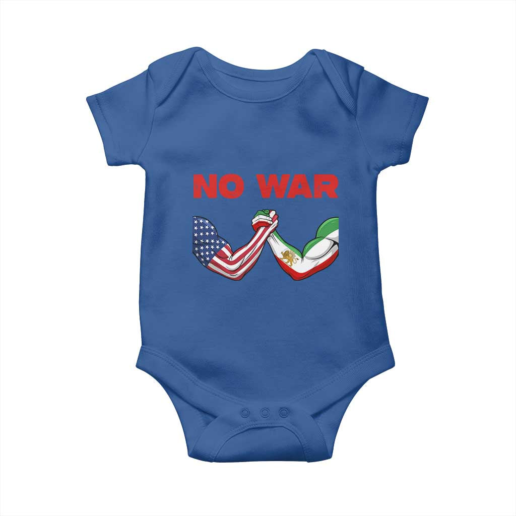 Free Iran Baby Onesie No War Support Iranian Freedom
