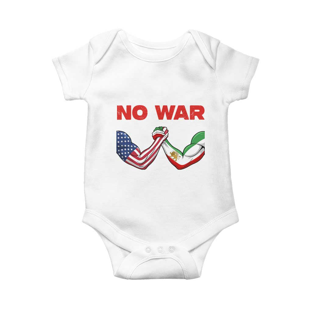 Free Iran Baby Onesie No War Support Iranian Freedom