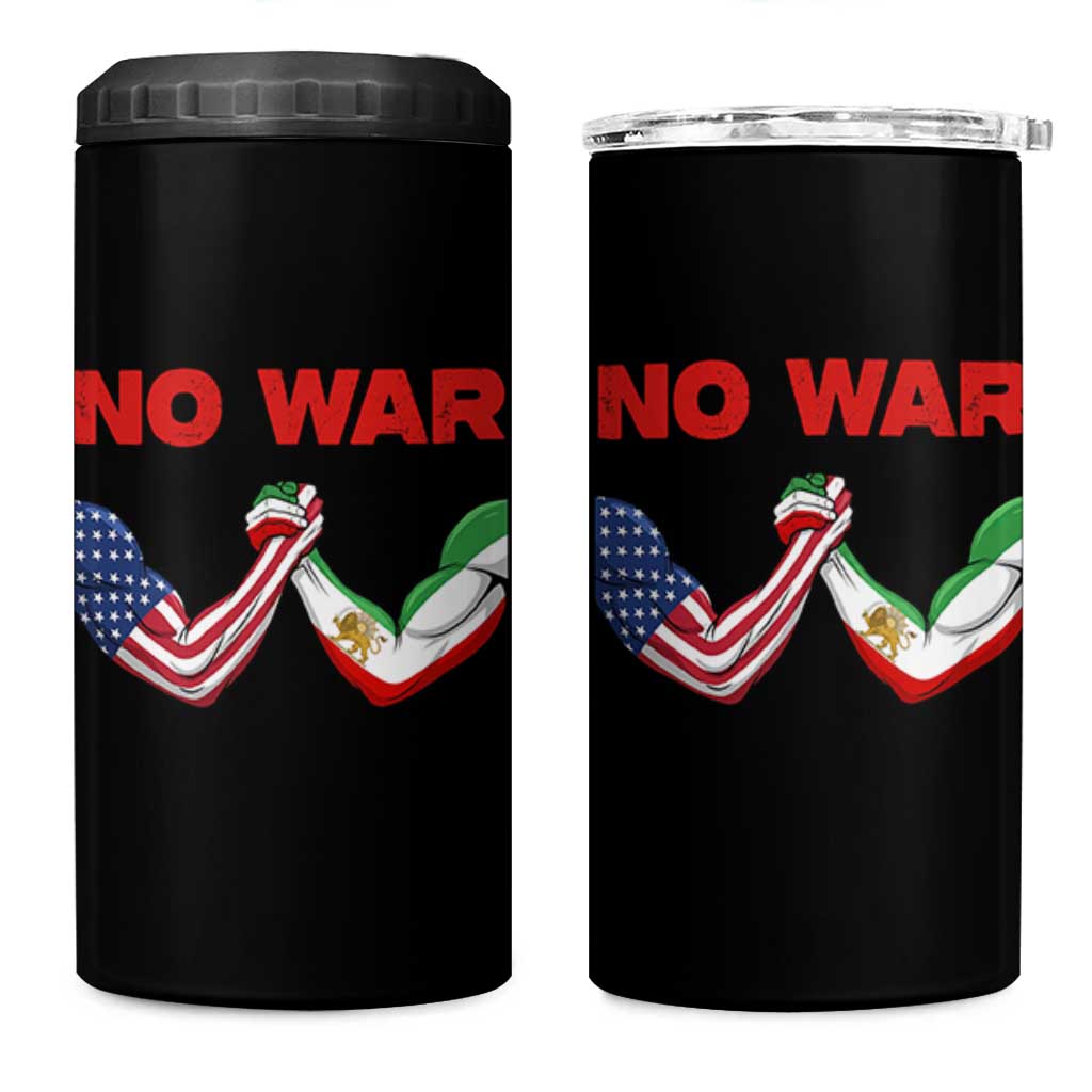 Free Iran 4 in 1 Can Cooler Tumbler No War Support Iranian Freedom