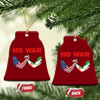 Free Iran Ceramic Ornament No War Support Iranian Freedom