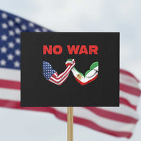 Free Iran Protest Sign No War Support Iranian Freedom