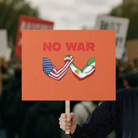 Free Iran Protest Sign No War Support Iranian Freedom