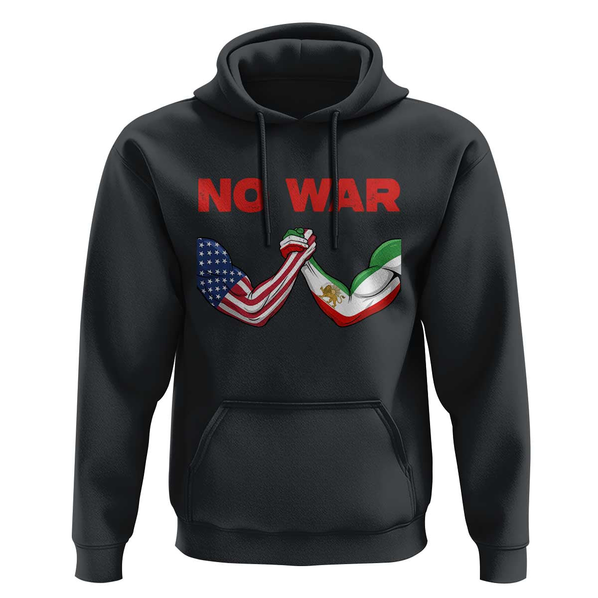 Free Iran Hoodie No War Support Iranian Freedom
