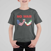 Free Iran T Shirt For Kid No War Support Iranian Freedom