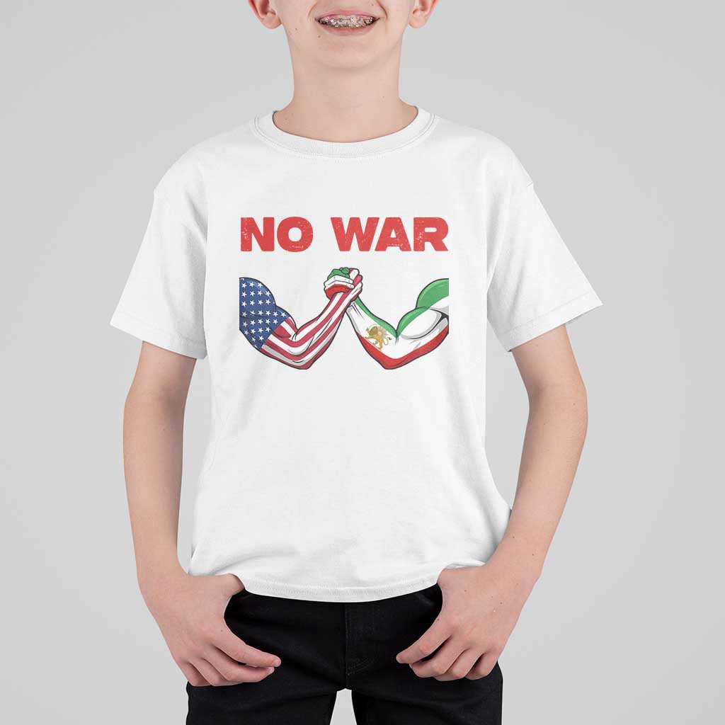 Free Iran T Shirt For Kid No War Support Iranian Freedom
