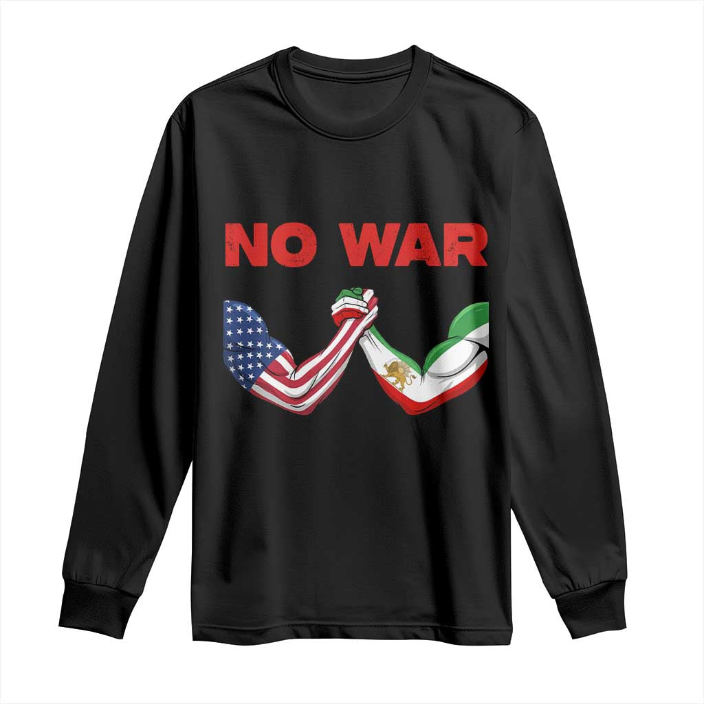 Free Iran Long Sleeve Shirt No War Support Iranian Freedom