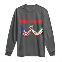 Free Iran Long Sleeve Shirt No War Support Iranian Freedom