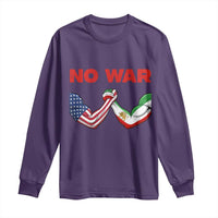 Free Iran Long Sleeve Shirt No War Support Iranian Freedom