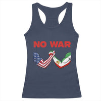 Free Iran Racerback Tank Top No War Support Iranian Freedom