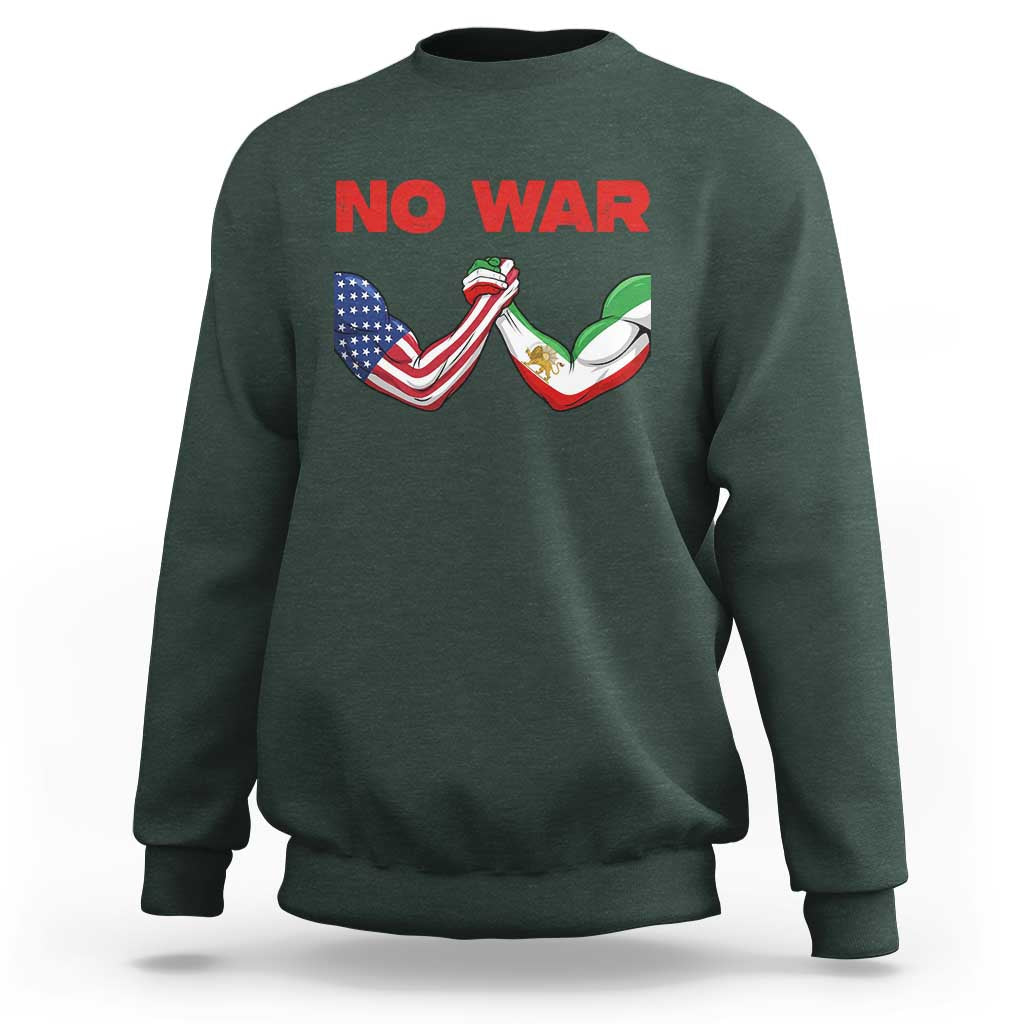 Free Iran Sweatshirt No War Support Iranian Freedom