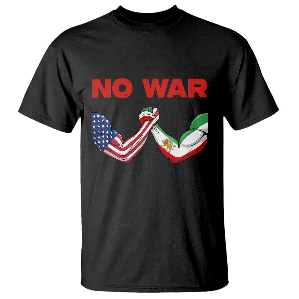 Free Iran T Shirt No War Support Iranian Freedom