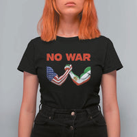 Free Iran T Shirt For Women No War Support Iranian Freedom