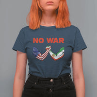 Free Iran T Shirt For Women No War Support Iranian Freedom